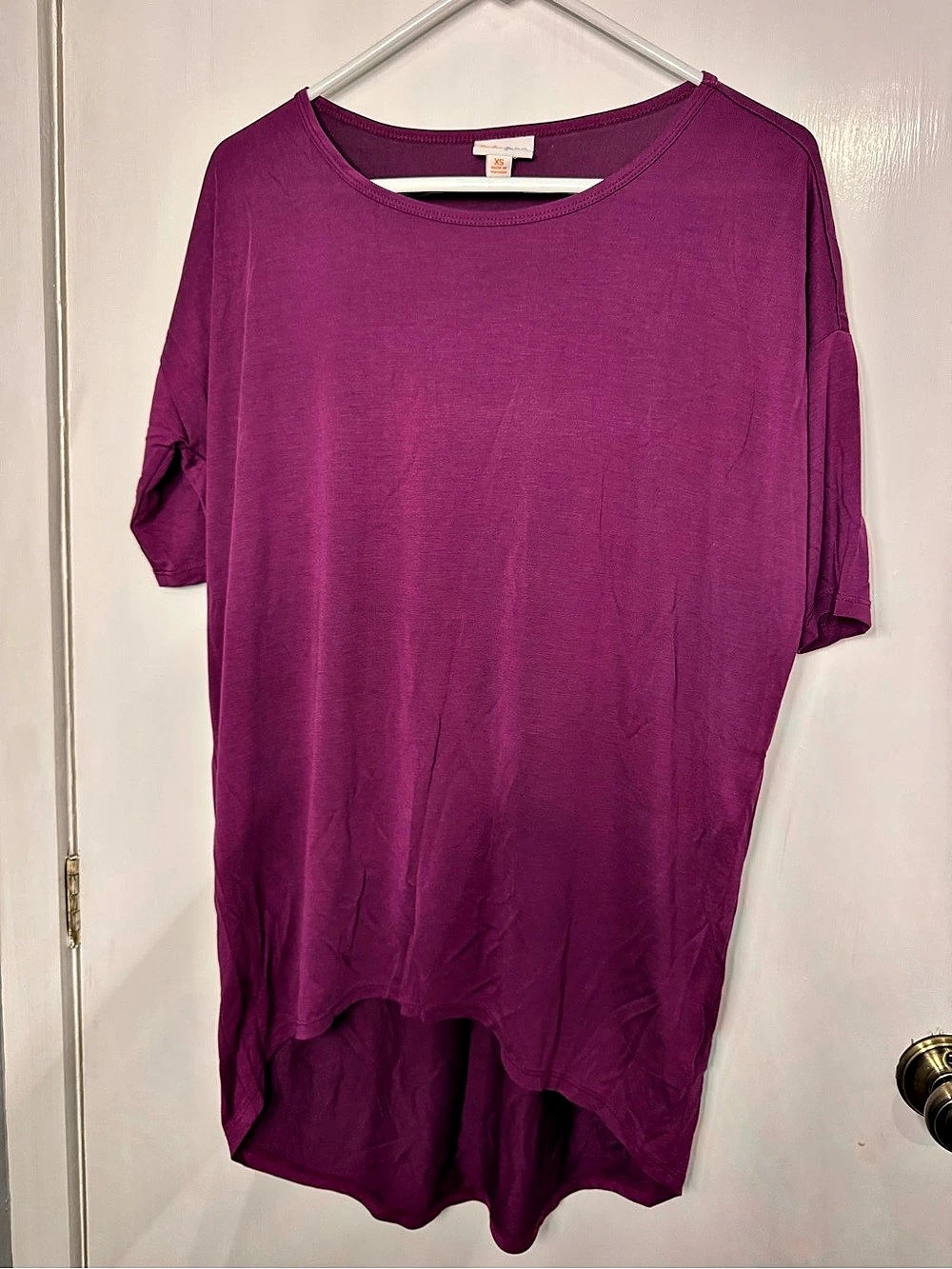 LuLaRoe Classic T Short Sleeve Top Purple XS